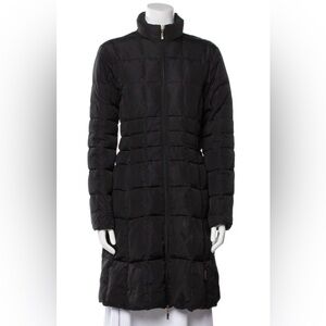 Moncler Women's Classic Quilted Long Puffer Jacket in Black